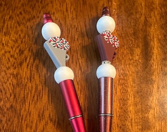 Cheer pens, Silicone Bead Pen, Beaded Pens, Cute Pens, Black Pen