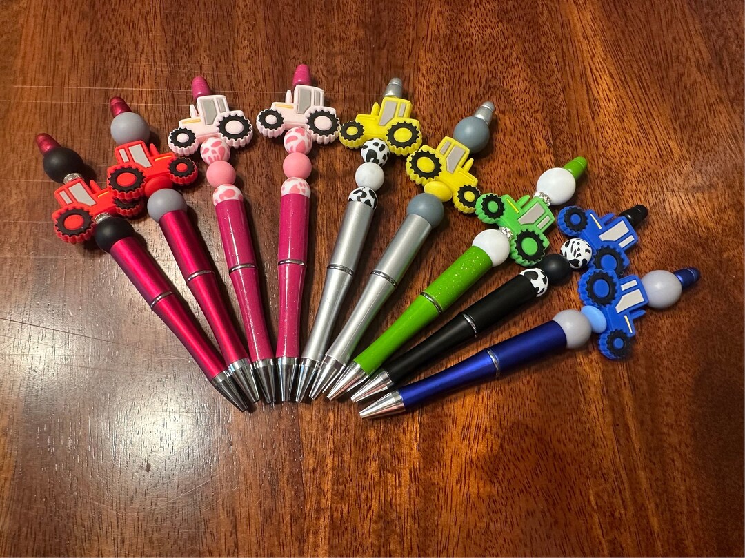 Tractor Silicone Bead Pens Etsy