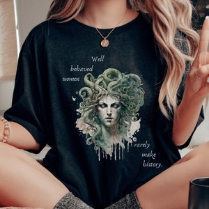 Medusa Shirt Feminist shirt Dark Academia Shirt Dark Academia clothing Light Academia Clothing Feminist Clothing Greek Mythology shirt