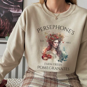Persephone Sweatshirt Greek Mythology Sweater Light Acaedemia Dark Academia sweatshirt dark academia clothing light academia clothing
