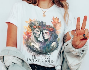 Persephone and Hades Shirt Greek Mythology  Bookish Crewneck Persephone Hoodie Dark Cottagecore Greek Gods tee Greek shirt