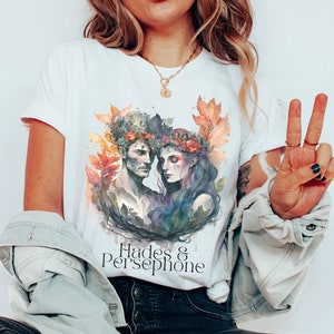 Persephone and Hades Shirt Greek Mythology  Bookish Crewneck Persephone Hoodie Dark Cottagecore Greek Gods tee Greek shirt