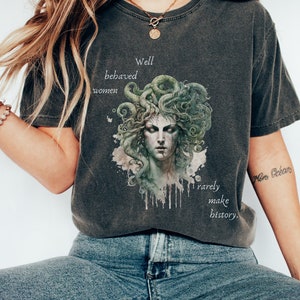Vintage Medusa Shirt Dark Academia Shirt Feminist shirt Dark Academia clothing Light Academia Clothing Feminist Clothing Greek Mythology
