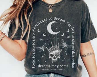 Shakespeare Shirt Vintage Hamlet Shirt Poet Shirt Shakespeare t shirt Shakespeare gifts gothic shirt bookish shirt books shirt dark academia