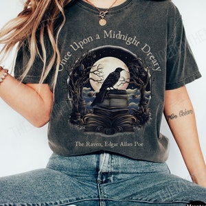Edgar Allan Poe shirt Dark Academia Shirt Poe TShirt Comfort Colors Poet Shirt Literature Shirt The Raven Bookish Shirt Edgar Allan Poe Gift