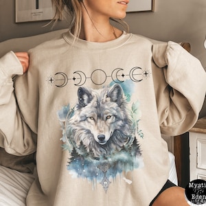 Womens wolf hoodie hotsell