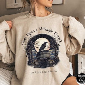 Edgar Allan Poe Sweatshirt Poe sweater dark academia sweatshirt bookish poet shirt poet sweatshirt the raven sweatshirt poe gifts