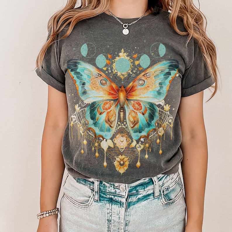celestial moon shirt vintage