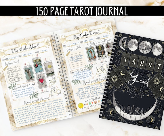 TAROT JOURNAL Tarot Stickers Tarot Planner Tarot Card Tracker 150