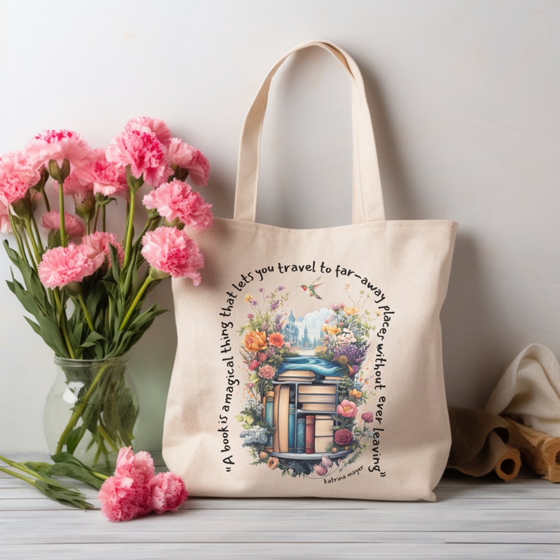 Book tote bag booktok merch gift bookish tote bags booklover totebag for books bookworm totebag bookish totebag book totebag image 3