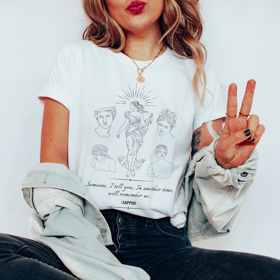 Sapphic Shirt Sappho Shirt Sappho Sapphic WLW Shirt Lesbian Poet Shirt Literature Shirt Lesbian Shirt Sapphic Clothing Art Hoe Aesthetic