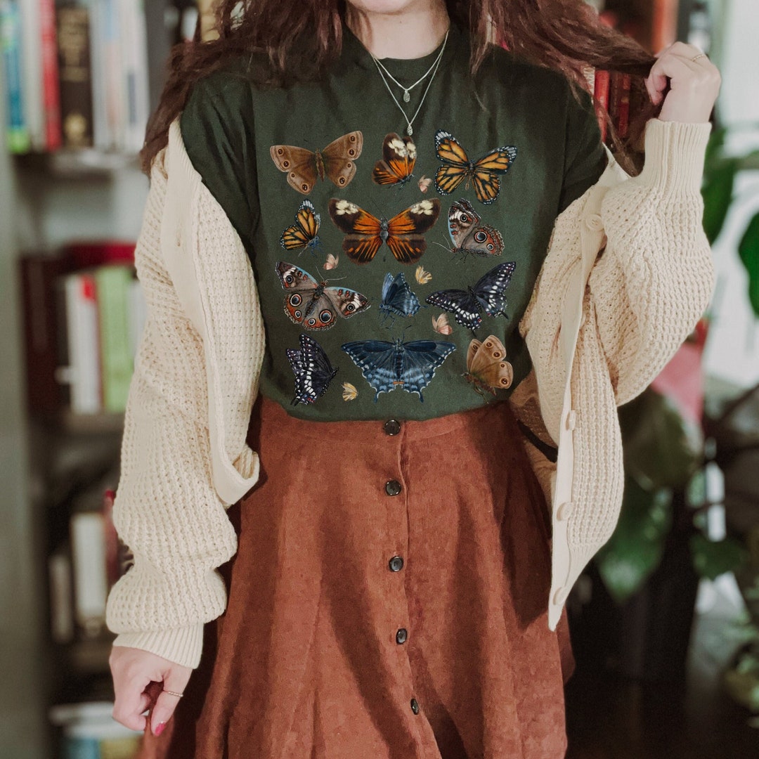 Moth Shirt Goblincore Shirt Forestcore Dark Academia Shirt Moth Tshirt ...