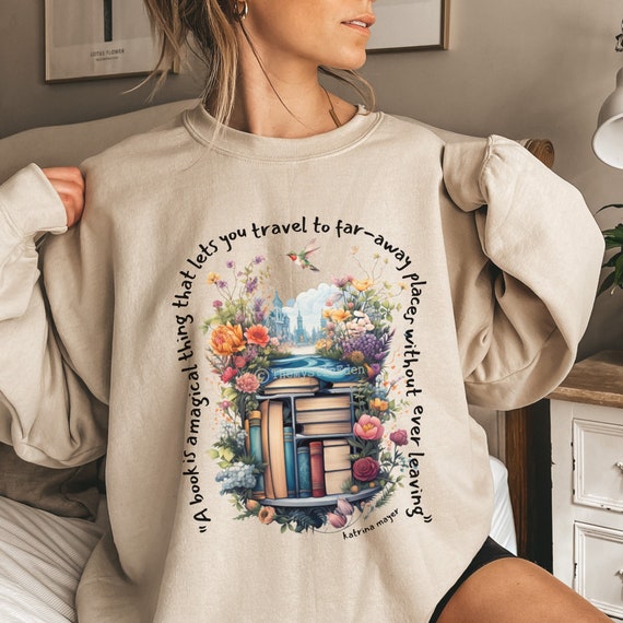 Book sweatshirt bookish sweater reading sweatshirt book lover shirt booktrovert book lover gift booktok teacher sweatshirt teacher sweater