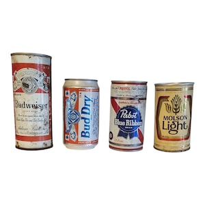 Vintage budweiser beer cans - Etsy 日本