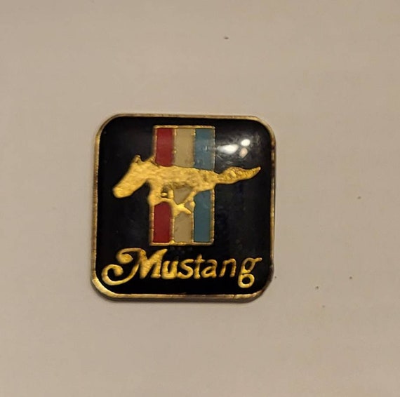 Vintage Enamel Pins // Set of 2 //  Classic Musta… - image 2