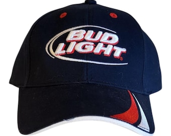 Vintage Bud Light Snapback Hat 80s 90s Budweiser Trucker Cap Beer