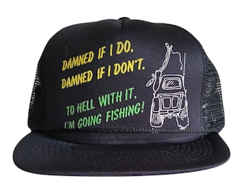 Funny Fishing Trucker Hat – Fishing Joke Snapback Cap, humorcadeau voor vissers