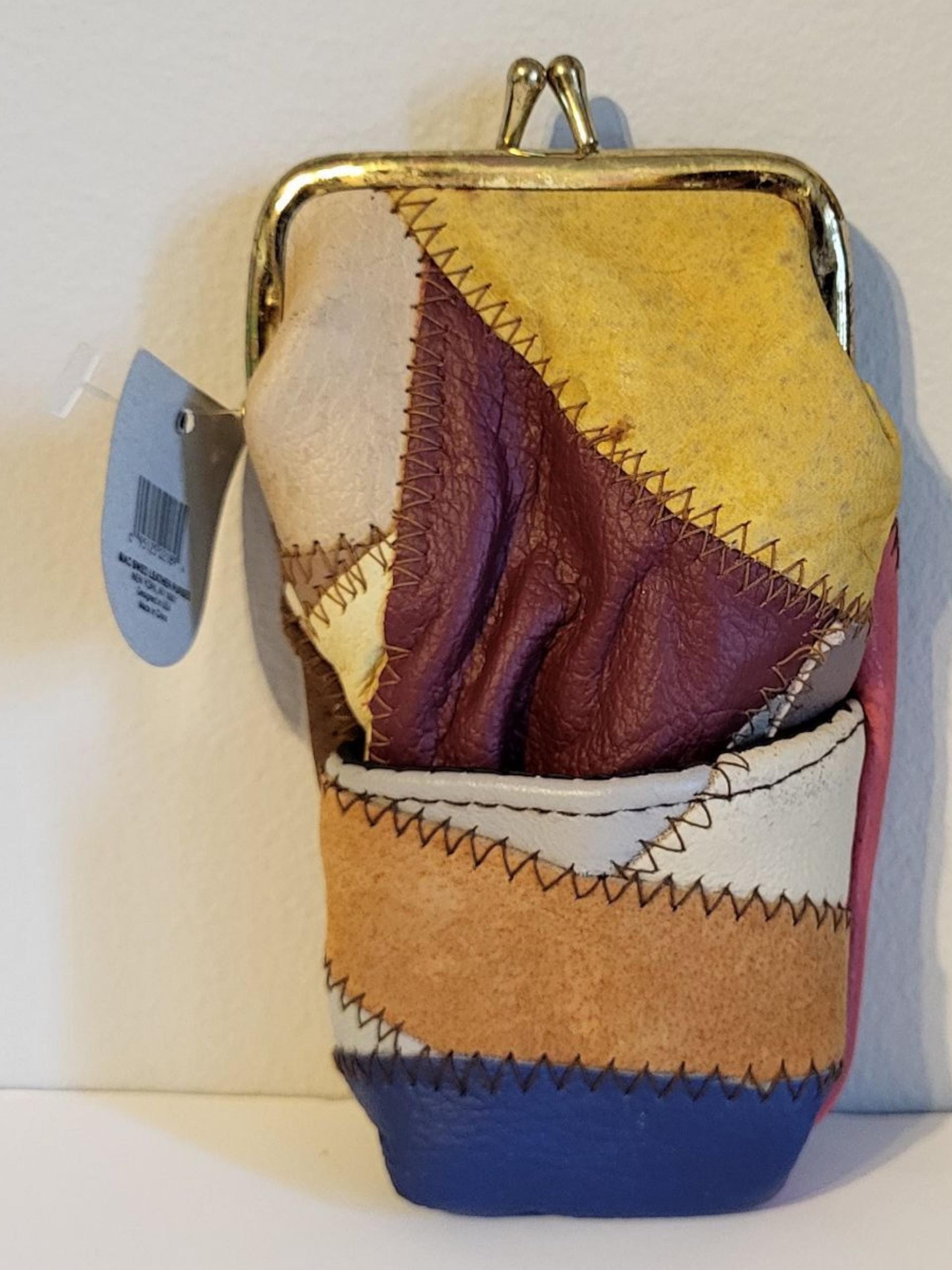 Vintage Patchwork Leather Cigarette Pouch