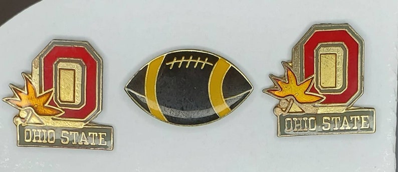 Oh Ridge Pin Vintage Enamel Ohio State Buckeyes Pins // Football Pin // I Love Ohio ...