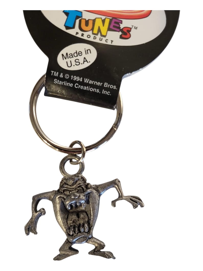 Vintage 1994 Taz Keychain – Pewter Looney Tunes Tasmanian Devil Key ...
