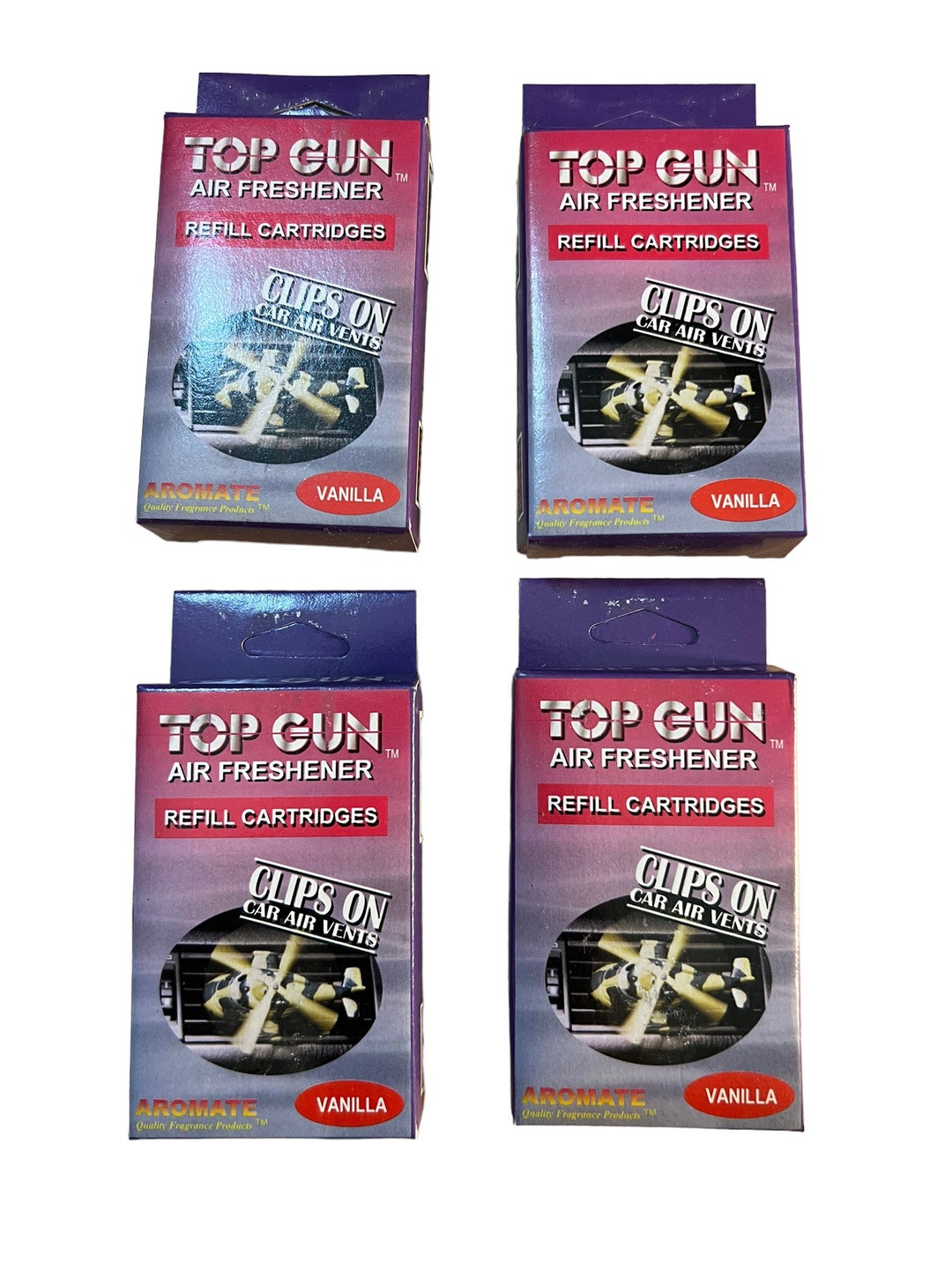 Vintage Air Freshener Set // Top Gun Movie Themed // Helicopter