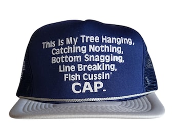 Funny Fishing Trucker Hat – Fishing Joke Snapback Cap, humorcadeau voor vissers