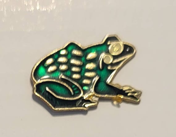Vintage Enamel Wildlife Pins //   Frog / Turtle /… - image 5