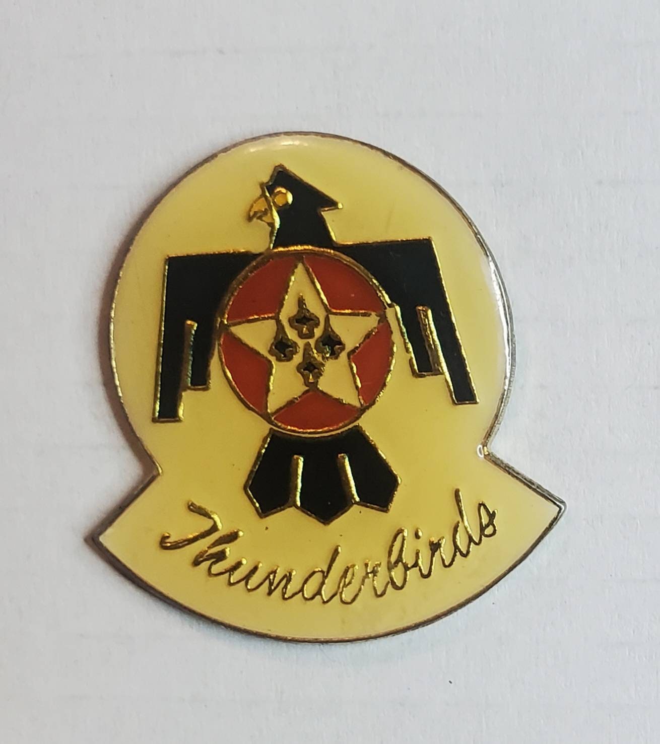 Vintage Enamel Pins // Set of 2 // Classic Ford Thunderbird // Etsy