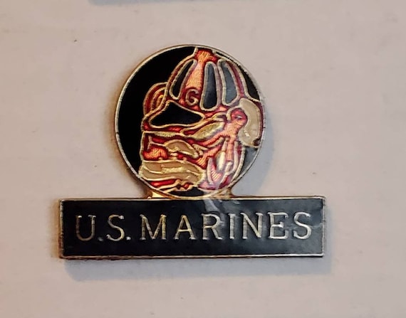 Vintage Enamel Pins // I love my Marine // Americ… - image 4