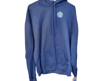 Vintage 1990s Russell Athletics Quarter Button Hoodie / 90s Hoodie