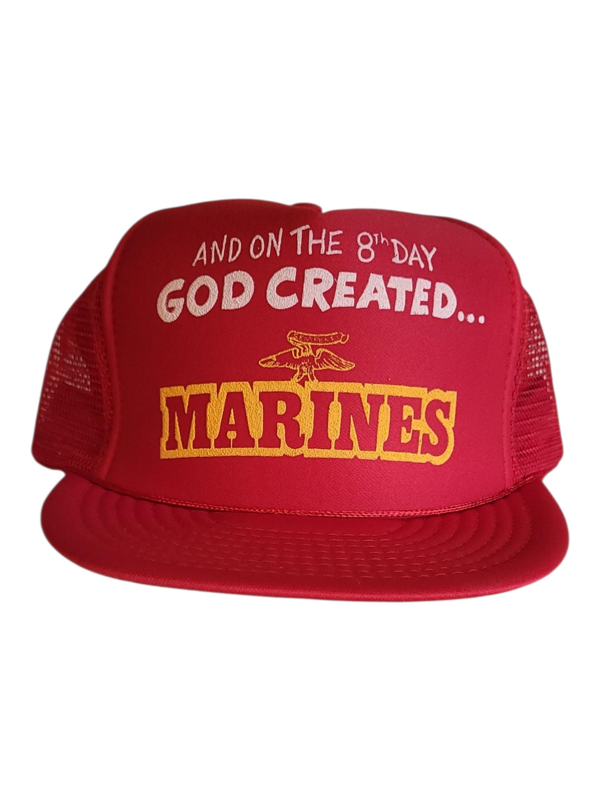 Casquette Trucker US Marine Corps Vintage Années 80 - Snapback à Mesh, Neuve Sans étiquette