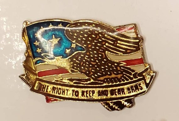 Vintage Enamel Pins // The right to bear arms // … - image 2