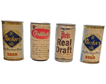 ビンテージのコレクター向けビール缶が勢ぞろい - すべて一律価格