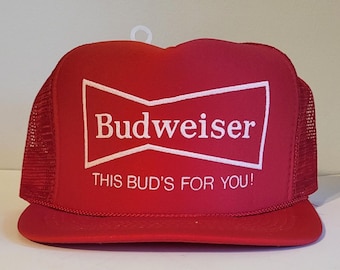 Vintage Bud King of Beers Budweiser Anheuser Busch Snapback Hat