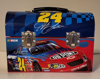 Vintage Jeff Gordon #24 Dupont NASCAR Metal Lunchbox – Monte Carlo