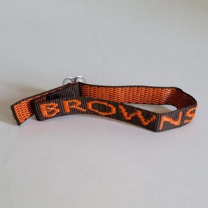 Set of TWO - Vintage Cleveland Browns Woven Wristband – Retro NFL Fan Bracelet – Orange & Brown - Retro Brownies 1980s and 1990s