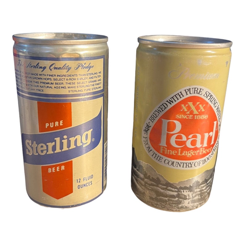 Vintage Beer Can Lot // Lot of 4 // Rusty Dusty Old Cans // Decor ...