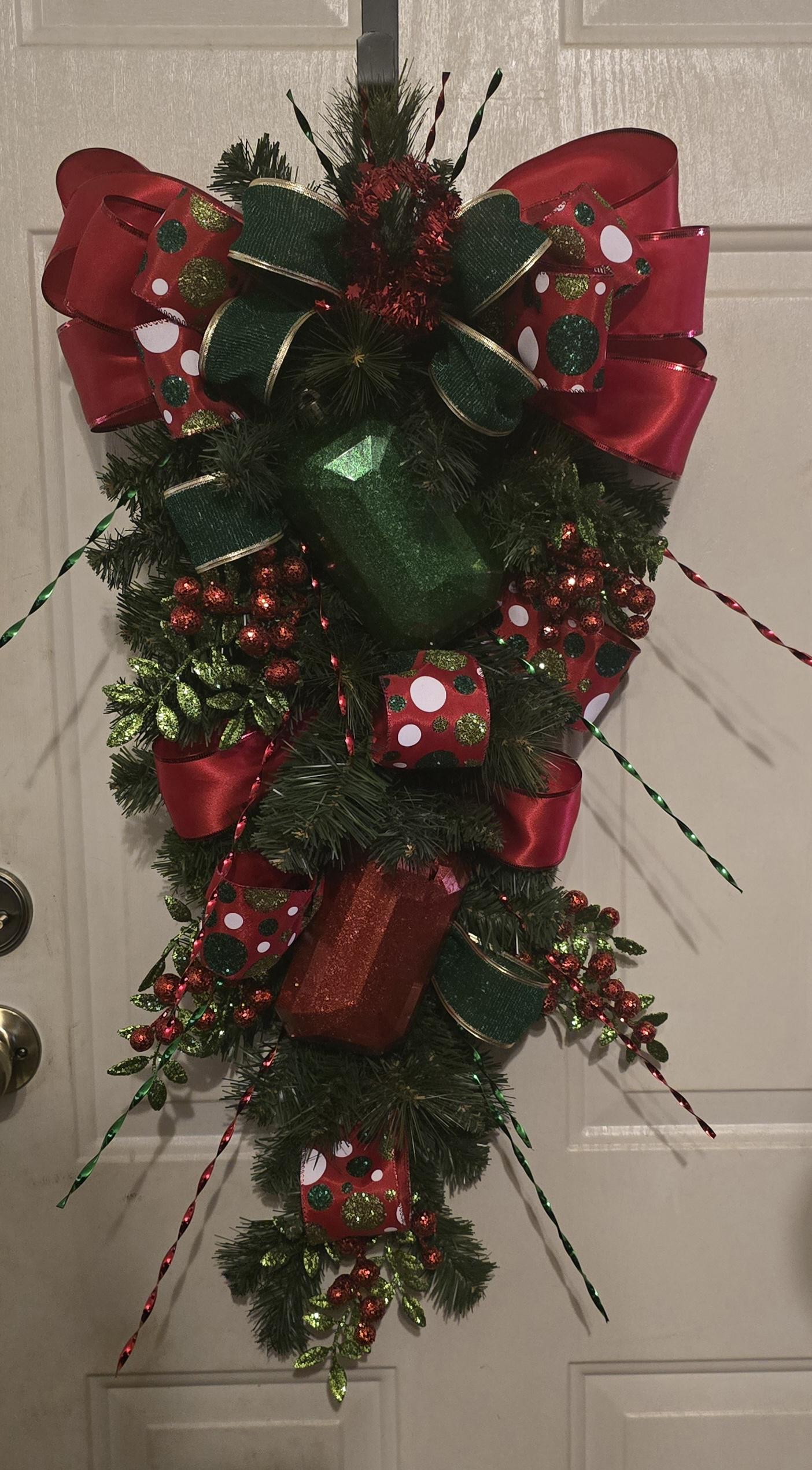Christmas Jewel Door Swag - Image 1