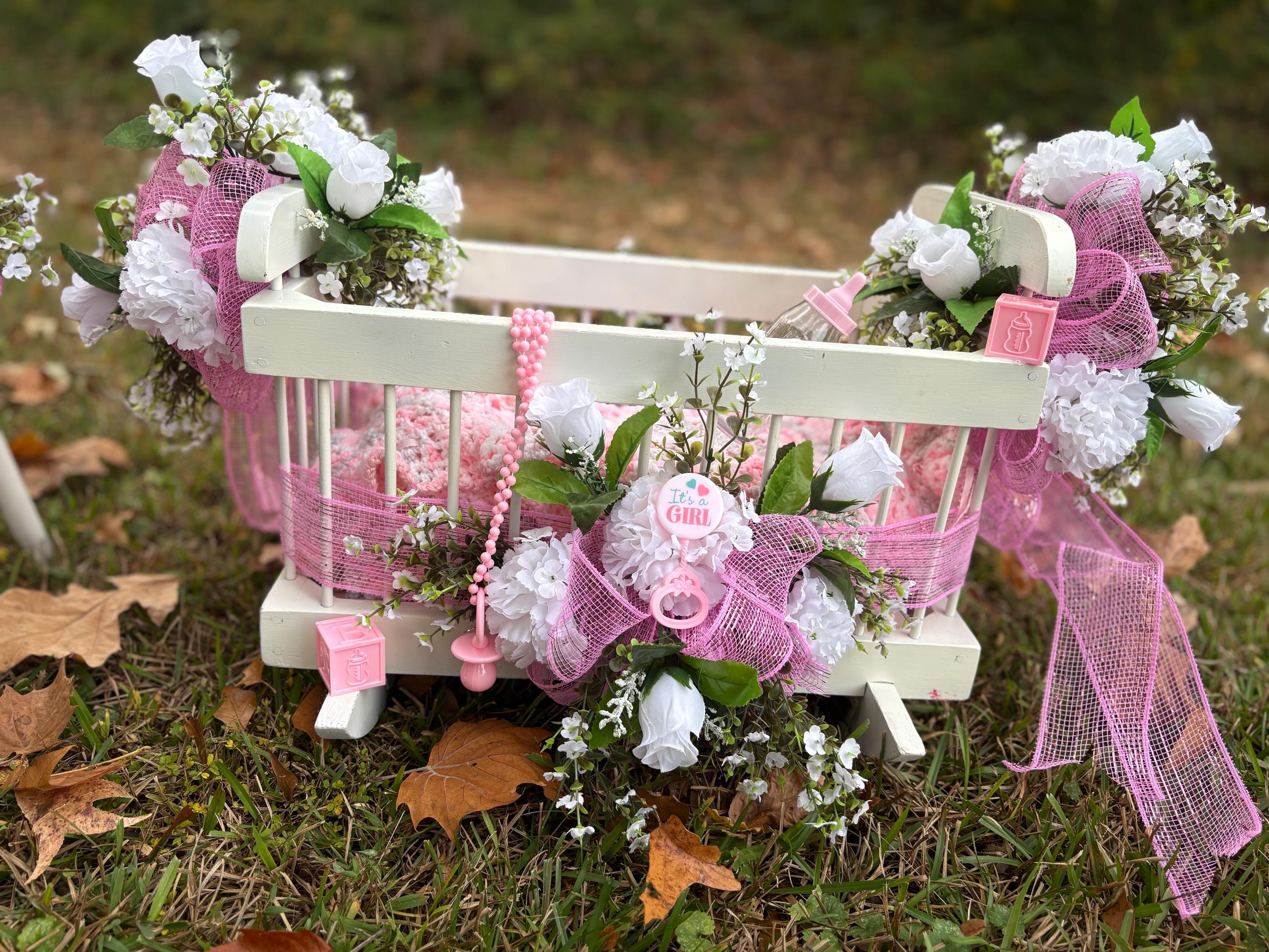 Decorative baby girl cradle - Thumbnail 5