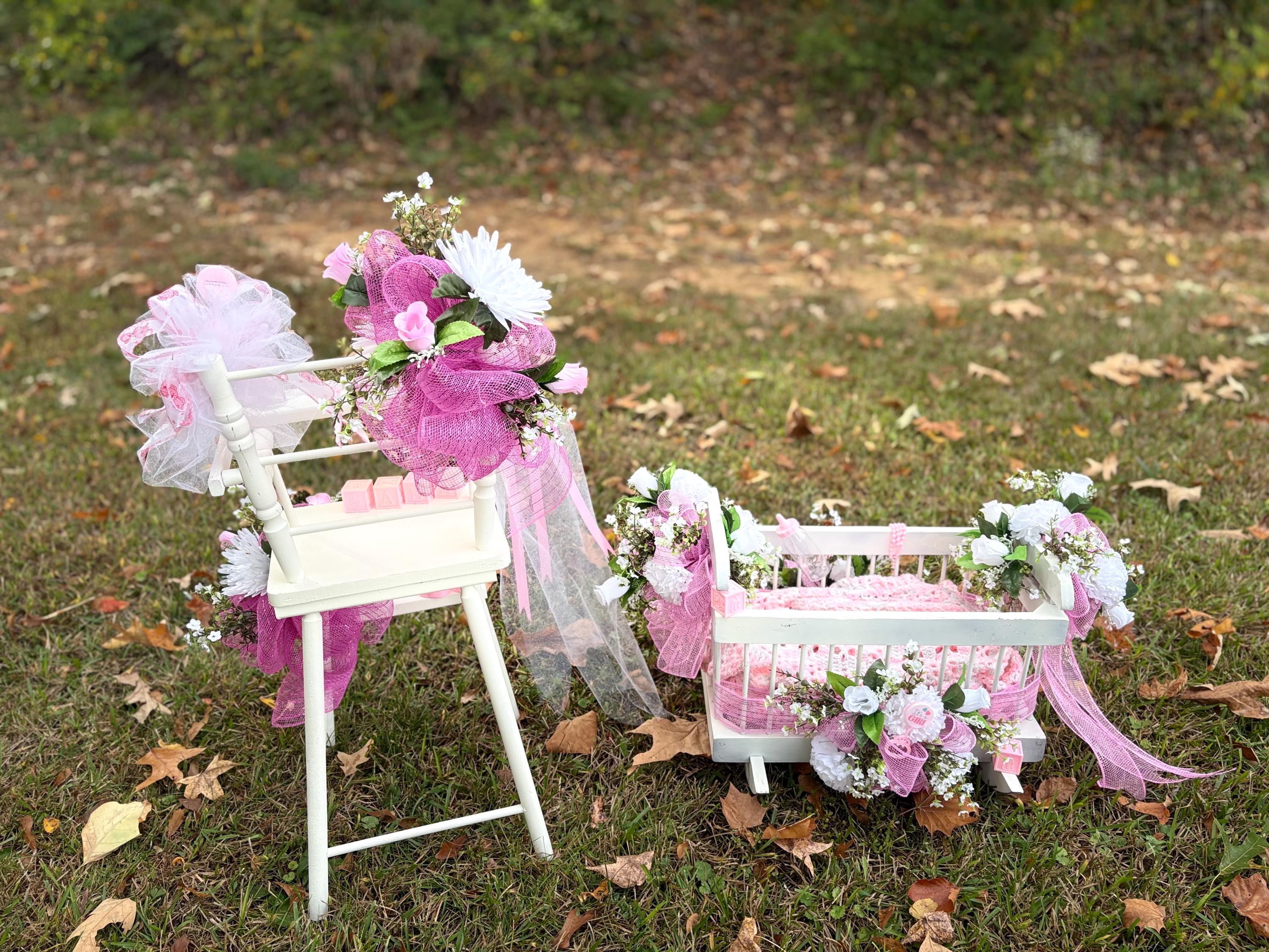 Decorative baby girl cradle - Thumbnail 3