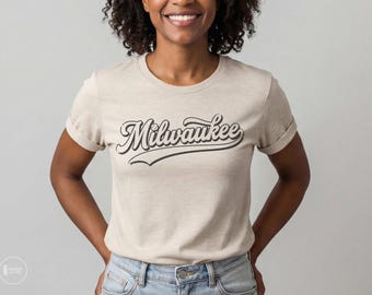 Milwaukee Baseball Fan GameDay Shirt, Minimal Vintage Style, Men's and Women's XS-3XL, Gift, Soft, Lightweight