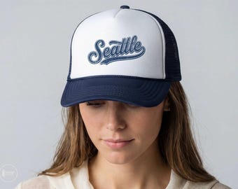 Seattle Baseball Trucker Hat - Retro Game Day Snapback