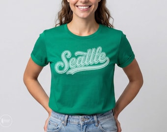 Seattle Baseball Fan GameDay Shirt, Minimal Vintage Style, Men's and Women's XS-3XL, Gift, Soft, Lightweight