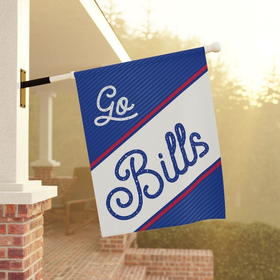 Buffalo Football Fan Home Flag - Game Day Decor - Poly Poplin-Canvas