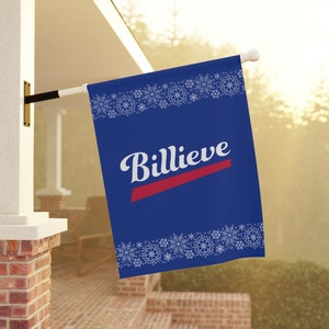 Buffalo Football Billieve House Banner - Christmas Limited Edition, Buffalo Banner, Billieve Christmas House Banner