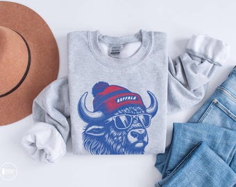 Buffalo Football Fan Sweatshirt: Unisex GameDay Crewneck
