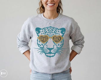 Jaguars Mascot Sweatshirt: Unisex GameDay Crewneck