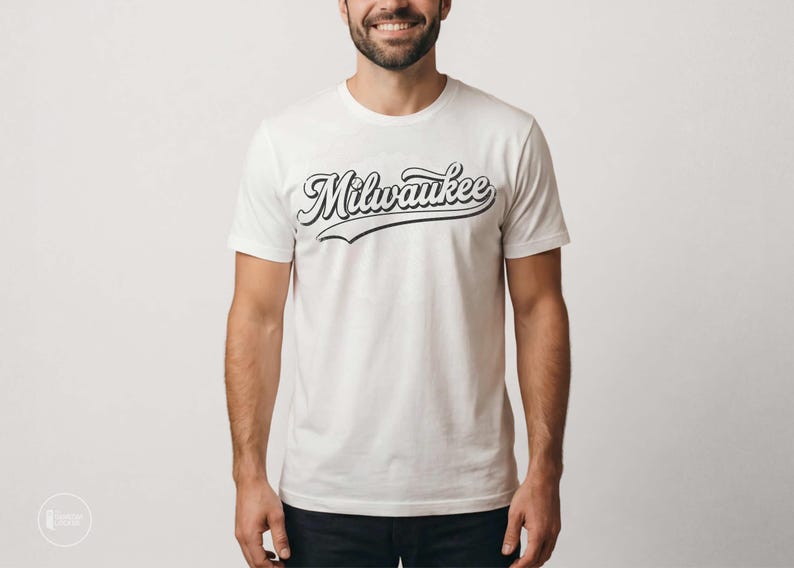 Milwaukee Baseball Fan Gameday Shirt, Minimal Vintage Style, Men's and ...