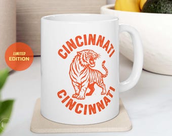 Cincinnati Football Spieltag Becher, 11 Unze Keramik Kaffeebecher