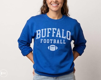 Buffalo Football Crewneck Sweatshirt, Unisex Game Day Gift